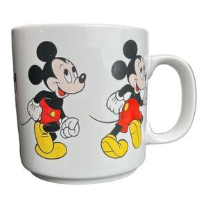 Vintage Walt Disney World Mickey Mouse Coffee Mug Cup 3.5" Tea Cup Made in Korea